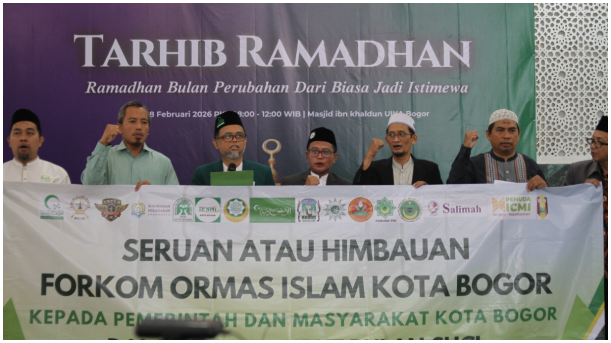 Tabligh Akbar Tarhib Ramadhan di Masjid Ibn Khaldun, UIKA Bogor, Minggu 8 Februari 2026.
