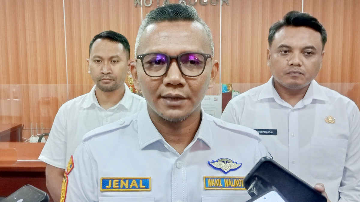Wakil Wali Kota Bogor Jenal Mutaqin saat menyampaikan keterangan beberapa waktu lalu.