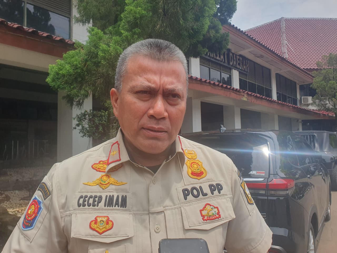 Kasat Pol PP Kabupaten Bogor, Cecep Imam Nagarasid.