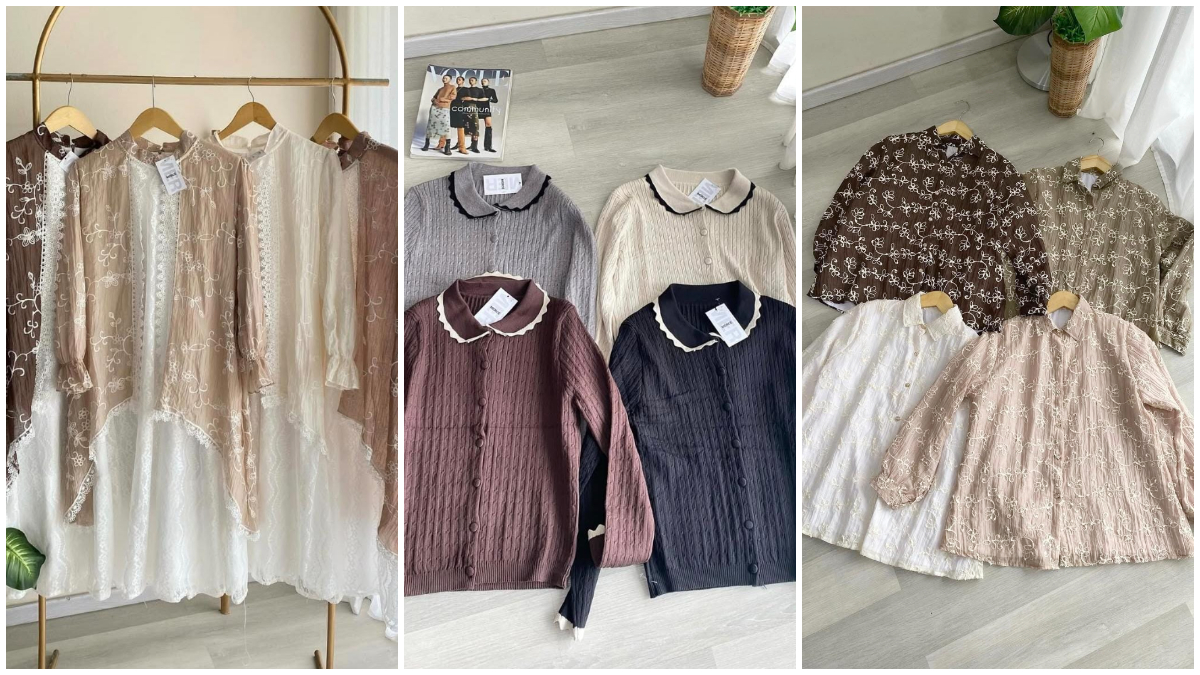 Sejumlah busana yang ada di Toko Fashion Wanita Merce Store Kota Bogor.