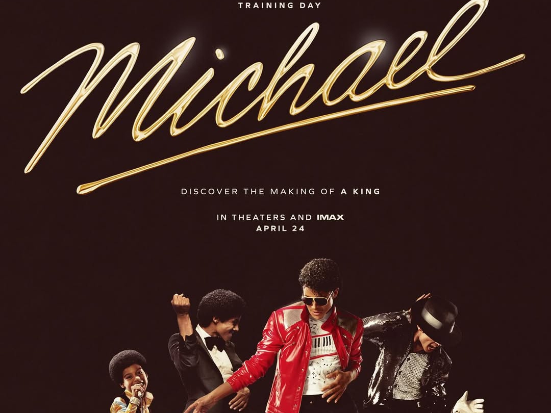Poster dan cuplikan film biopik MICHAEL yang akan tayang di bioskop dan IMAX pada April 2026.
