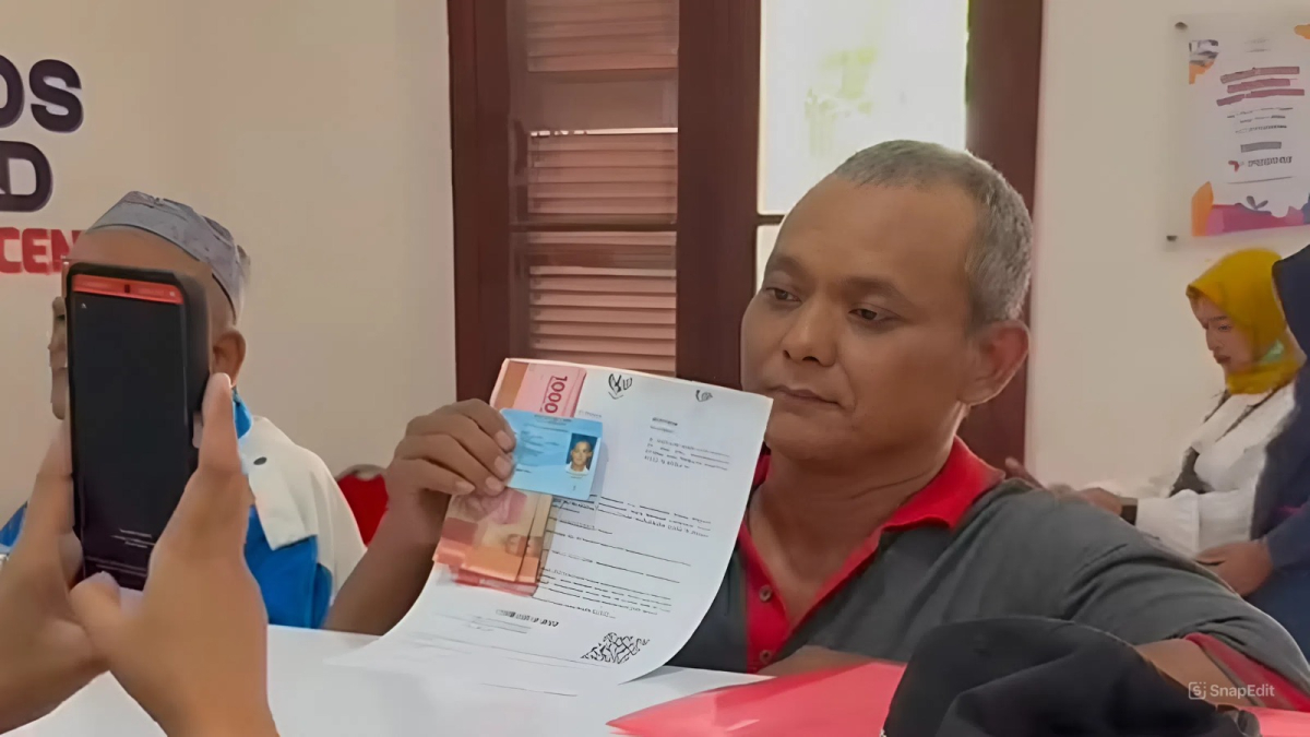 Ilustrasi pencairan bansos PKH BPNT ke KPM.