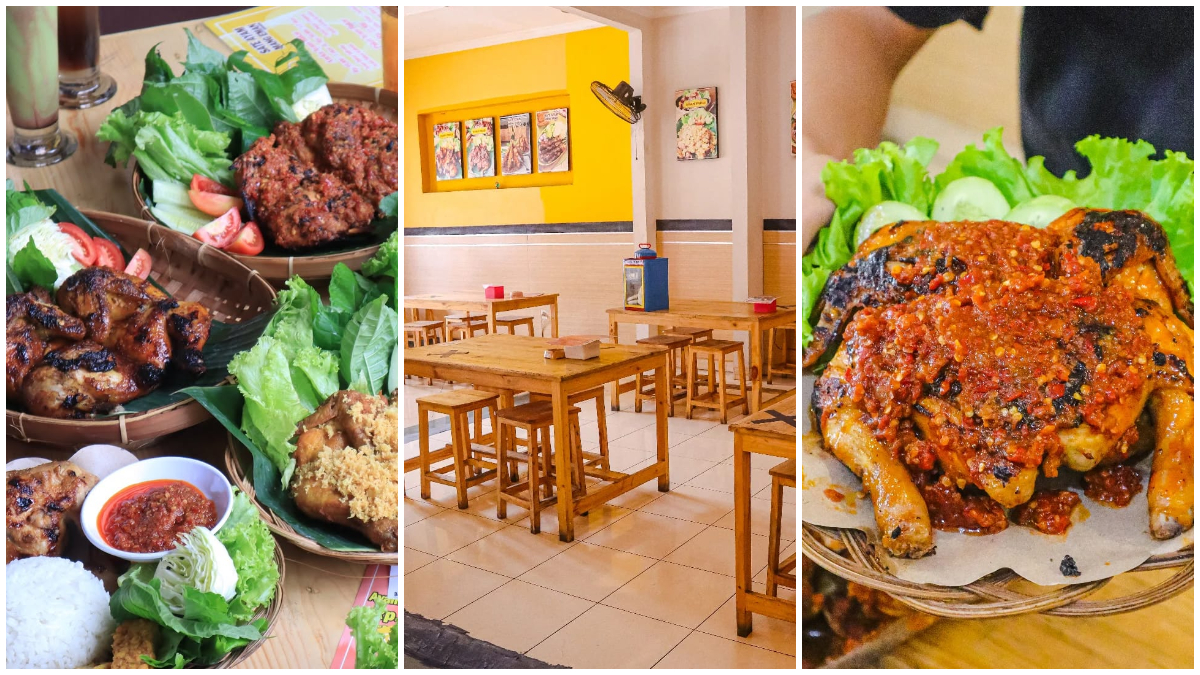 Berbagai macam menu ayam bakar di Ayam Bakar Abah Pardi.