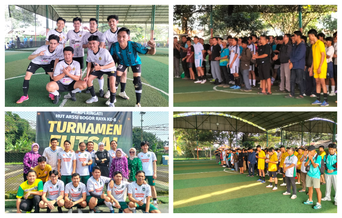 ARSSI Cabang Bogor Raya menggelar Turnamen Futsal antar rumah sakit swasta di Lapangan Karadenan Square, Kamis 12 Februari 2026.