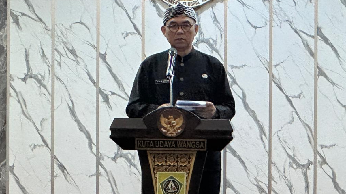 Sekretaris Daerah Kabupaten Bogor, Ajat Rochmat Jatnika dalam&nbsp; Forum Konsultasi Publik yang digelar di Ruang Serbaguna I Setda.