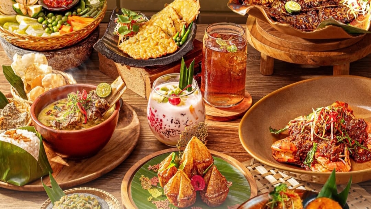 Ilustrasi menu makanan di Bumiaki Heritage.