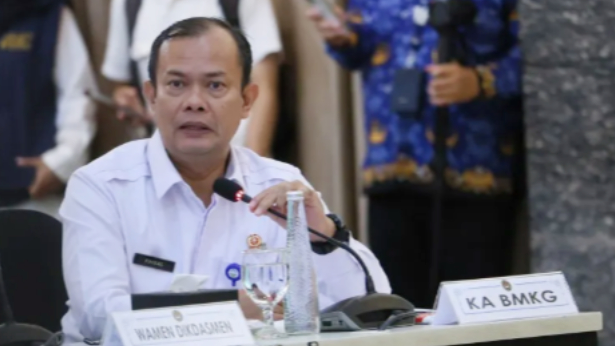 Kepala BMKG&nbsp;Teuku Faisal Fathani saat hadir dalam rapat tingkat menteri di Jakarta.