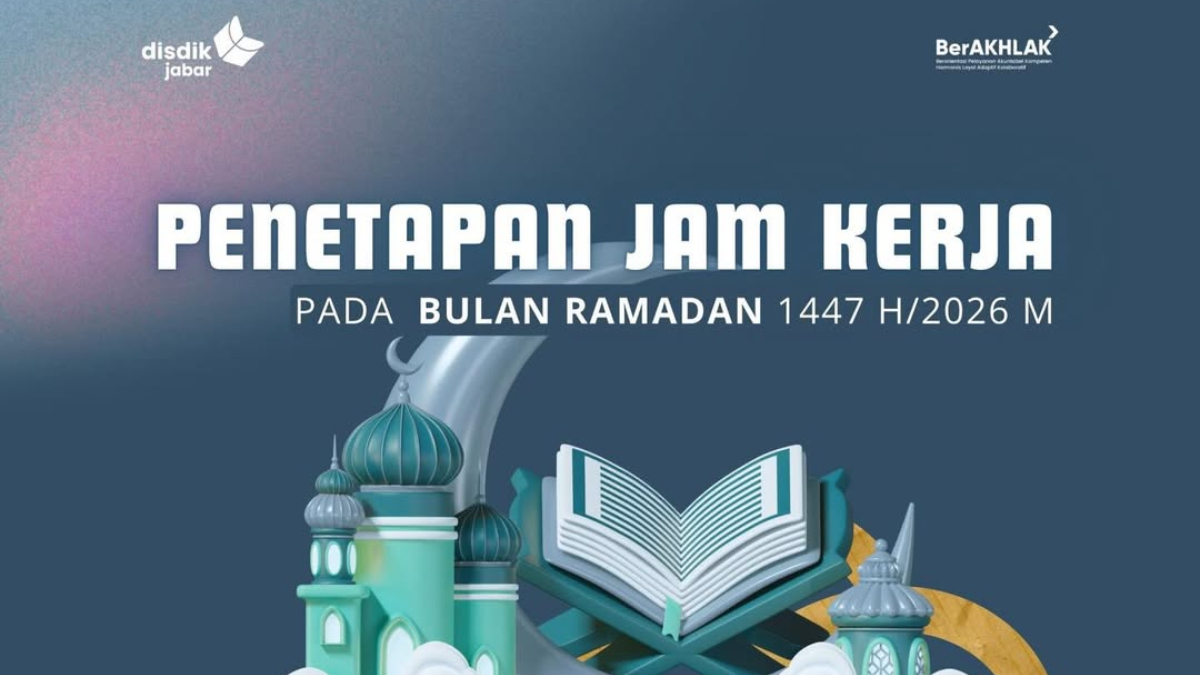 Ilustrasi penetapan jam kerja selama Bulan Ramadhan 2026 untuk ASN Jawa Barat