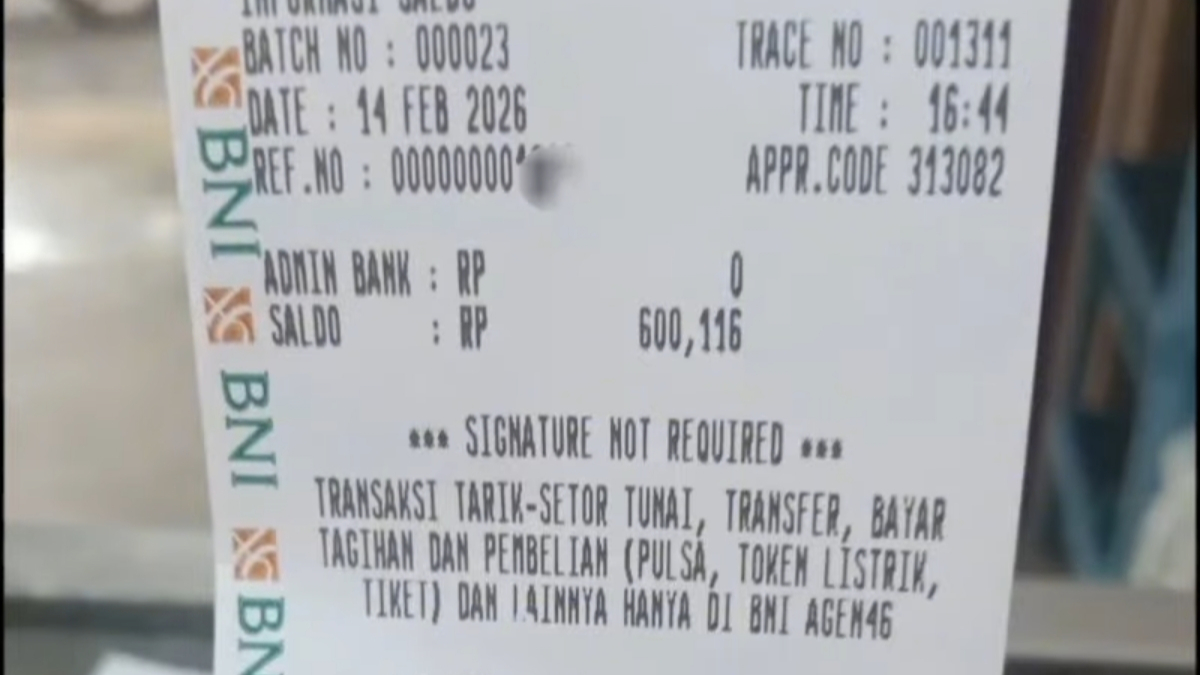 Bukti pencairan bansos tahap 1 tahun 2026
