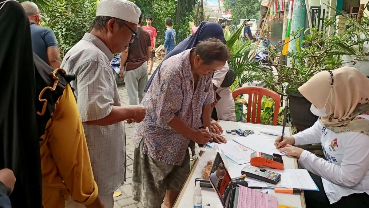 Ilustrasi penyaluran bansos PKH dan BPNT