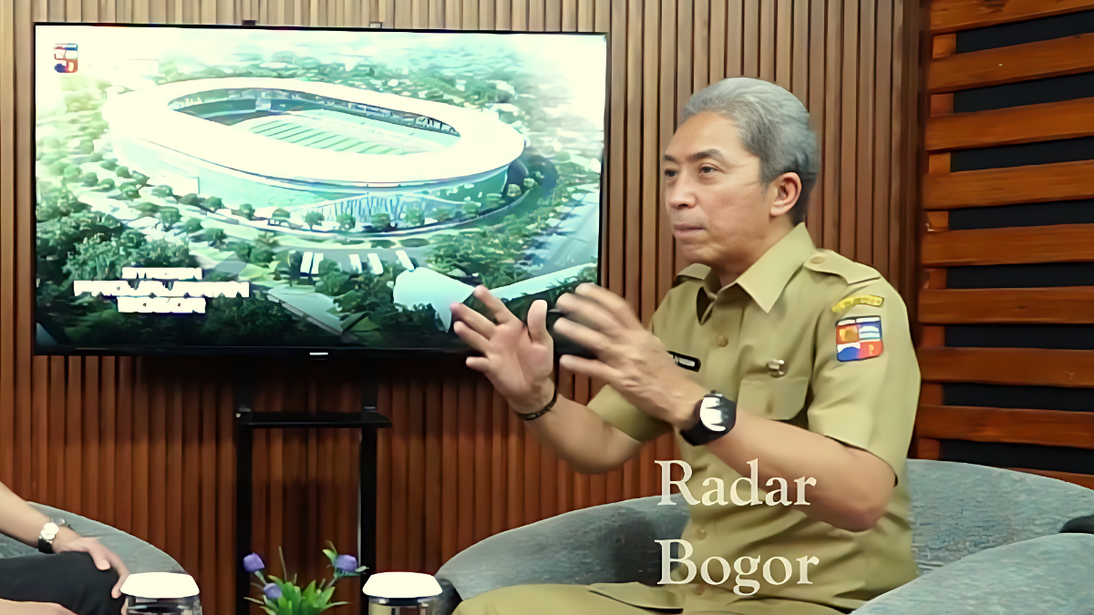 Wali Kota Bogor, Dedie Rachim menjelaskan terkait Porprov Jawa Barat di Graha Pena.