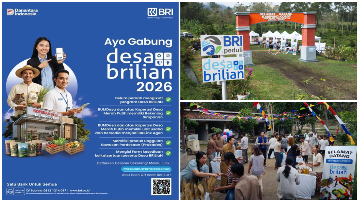 Pendaftaran Program Desa BRILiaN 2026 dibuka.