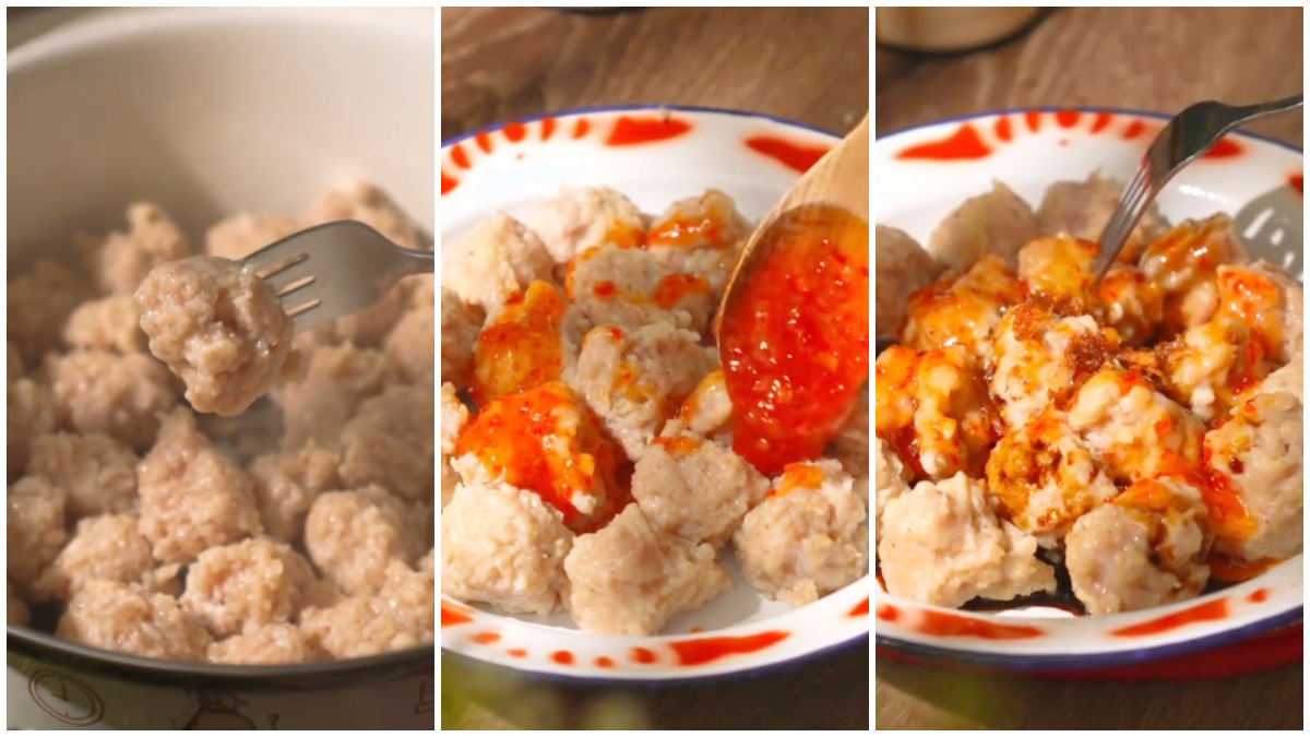 Resep cilok ayam kriwil dari akun Instagram @ammirene.