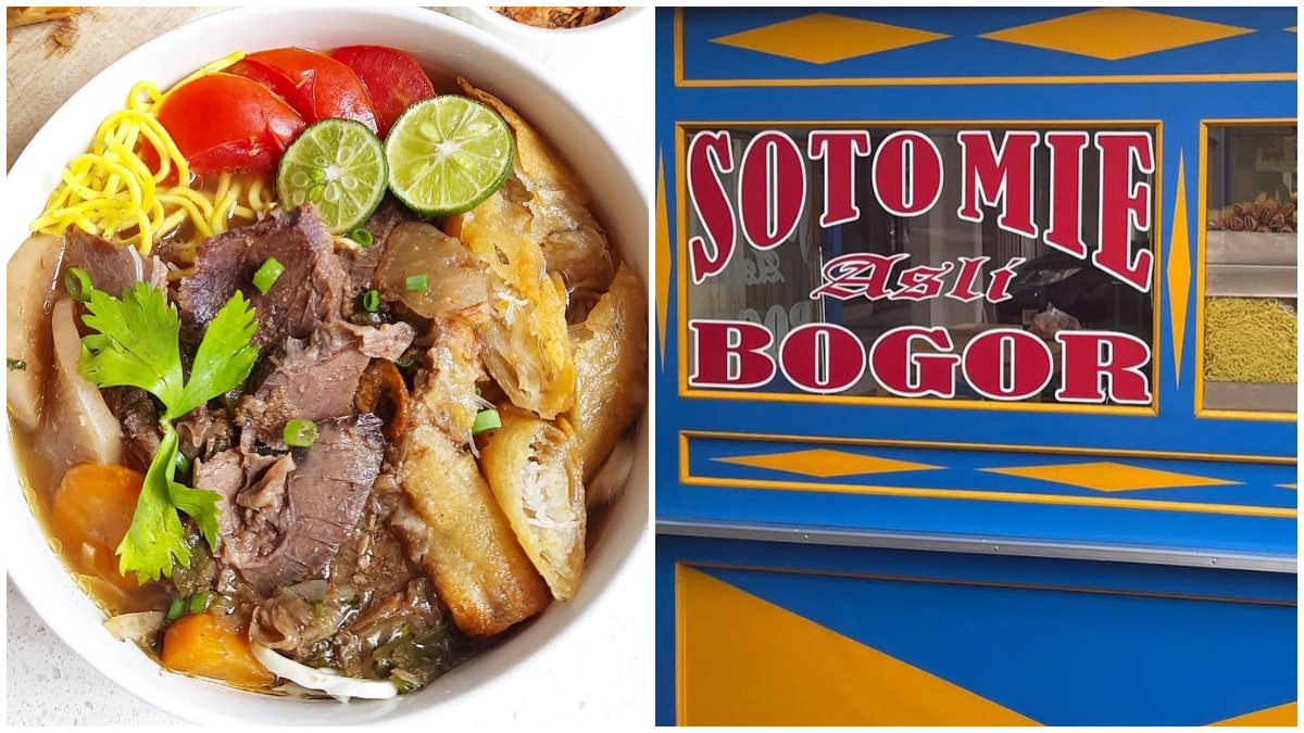 Makanan ikonik Soto Mie Bogor.