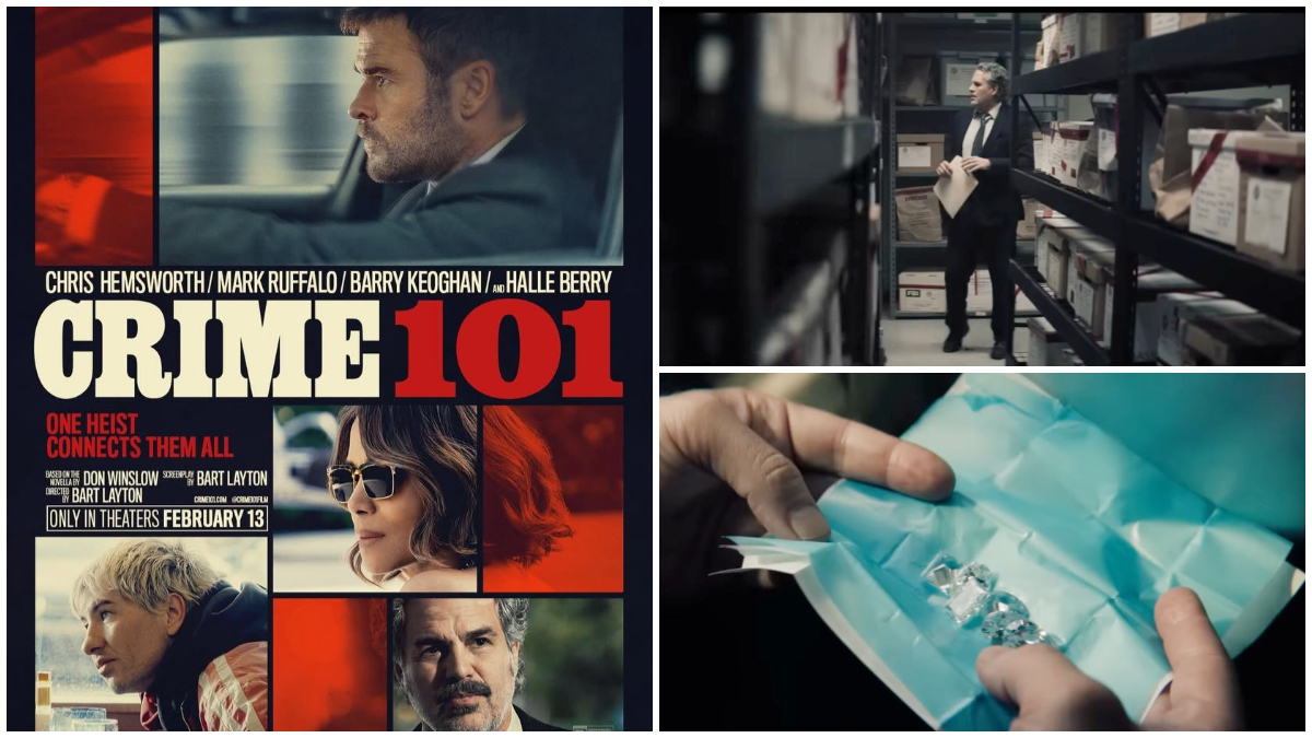 Poster resmi dan cuplikan trailer Film Crime 101.