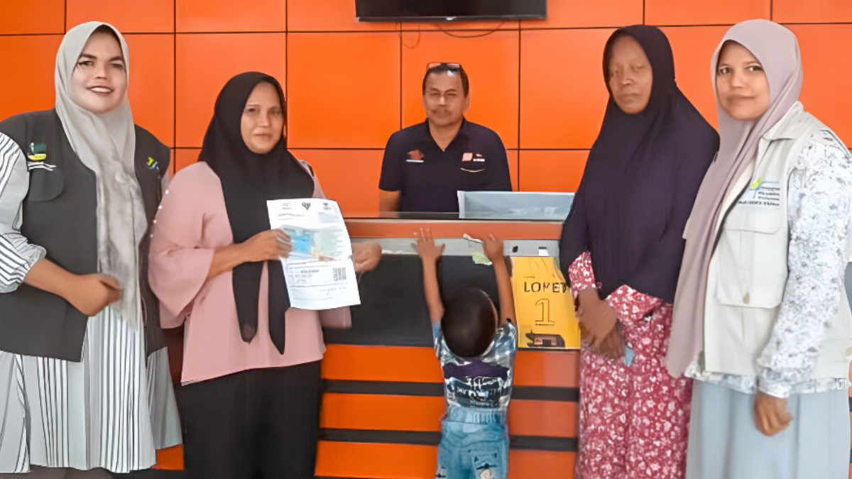 Penyaluran bansos BPNT kepada KPM