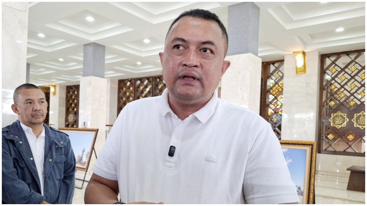 Bupati Bogor, Rudy Susmanto saat dimintai keterangan oleh Radar Bogor, Rabu 18 Februari 2026.