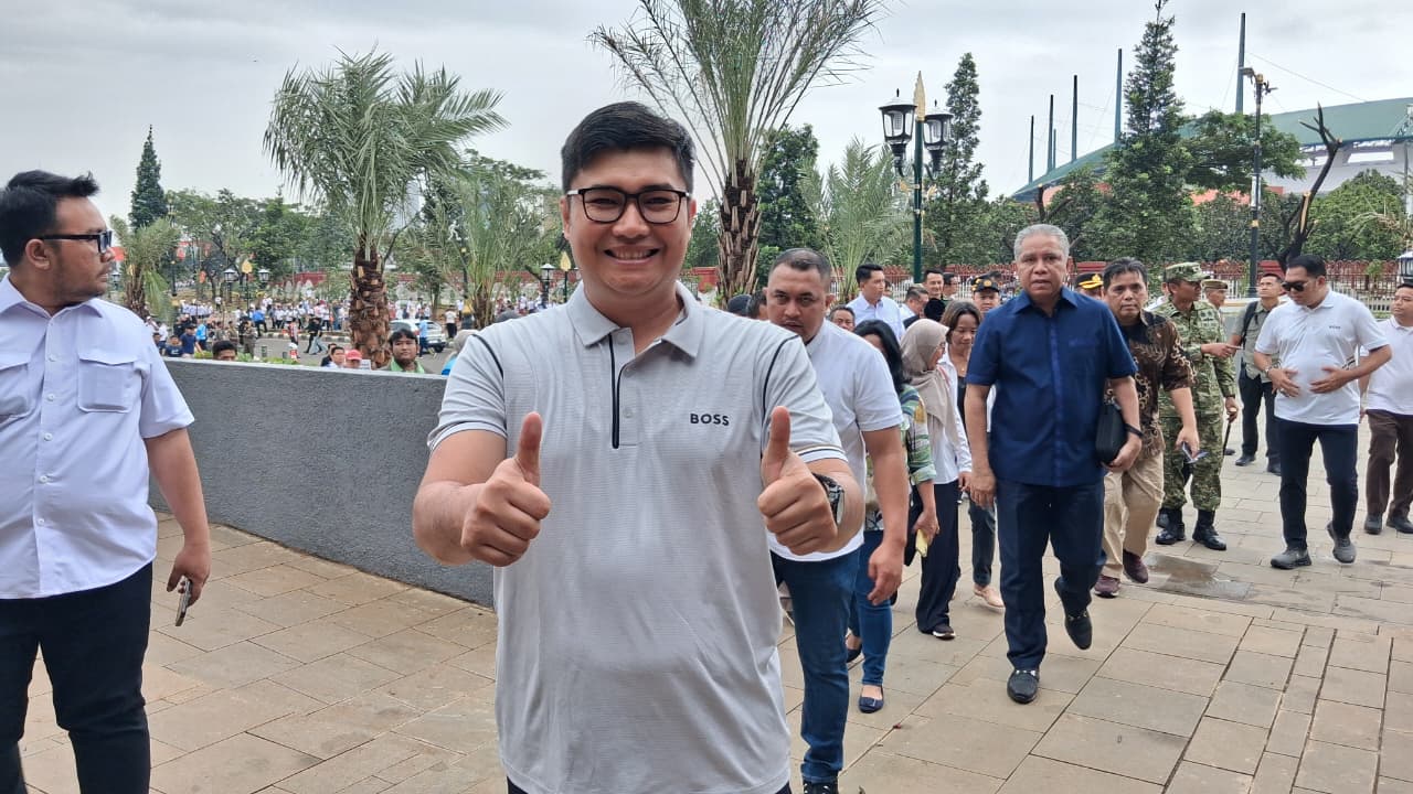Ketua DPRD Kabupaten Bogor, Sastra Winara saat dimintai keterangan oleh Radar Bogor, Rabu 18 Februari 2026.