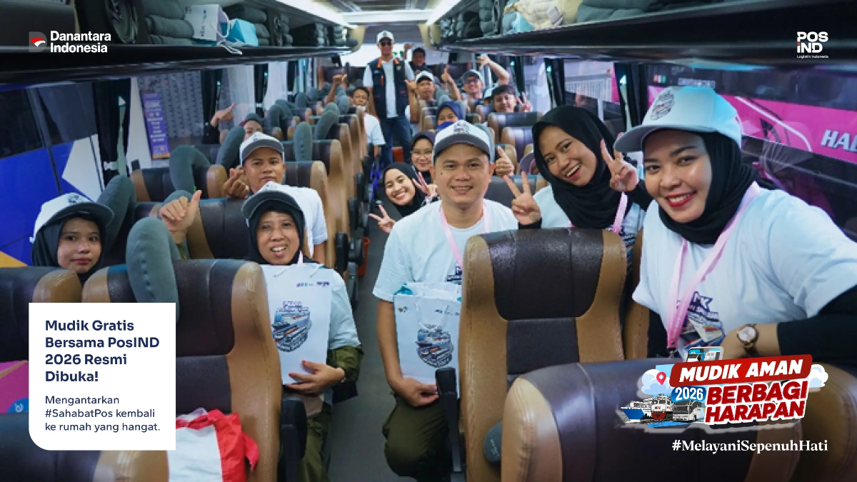 Pos Indonesia berpartisipasi dengan program Mudik Lebaran Gratis BUMN 2026.