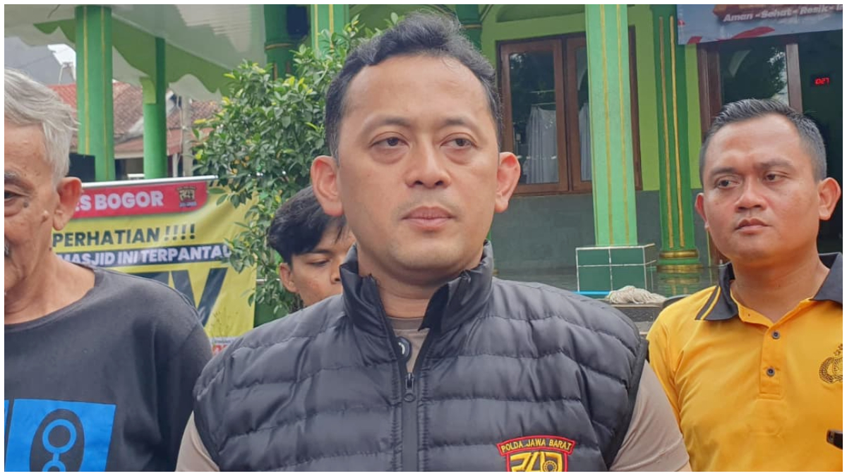 Kapolres Bogor, AKBP Wikha Ardilestanto saat menyampaikan keterangan soal patroli Polres Bogor selama Ramadhan.