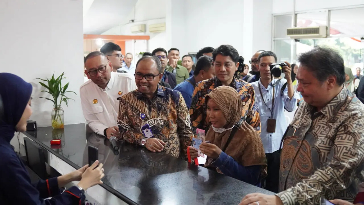 Ilustrasi penyaluran bansos BPNT
