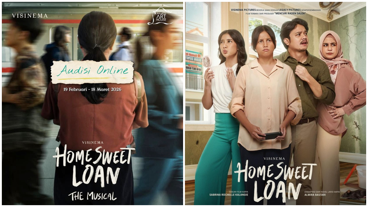 Unggahan resmi open call audisi online Home Sweet Loan The Musical.