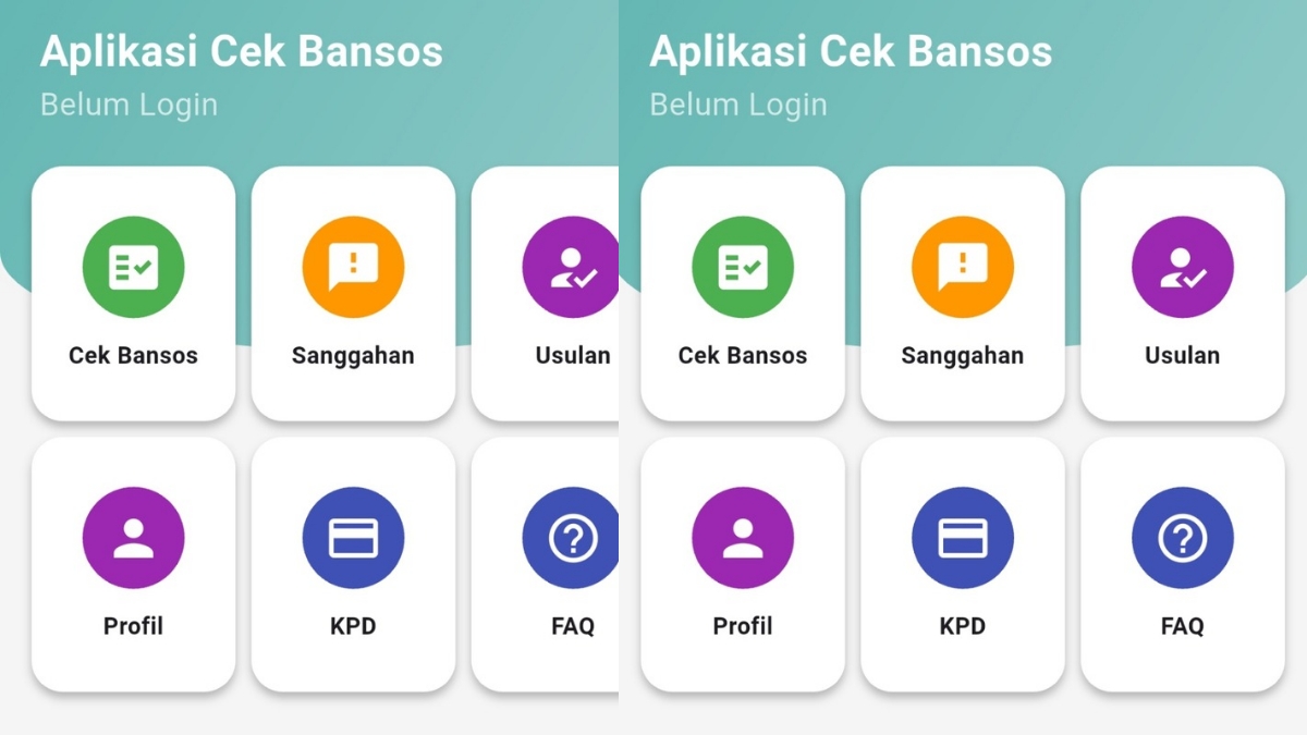 Ilustrasi cek desil menggunakan aplikasi Cek Bansos.
