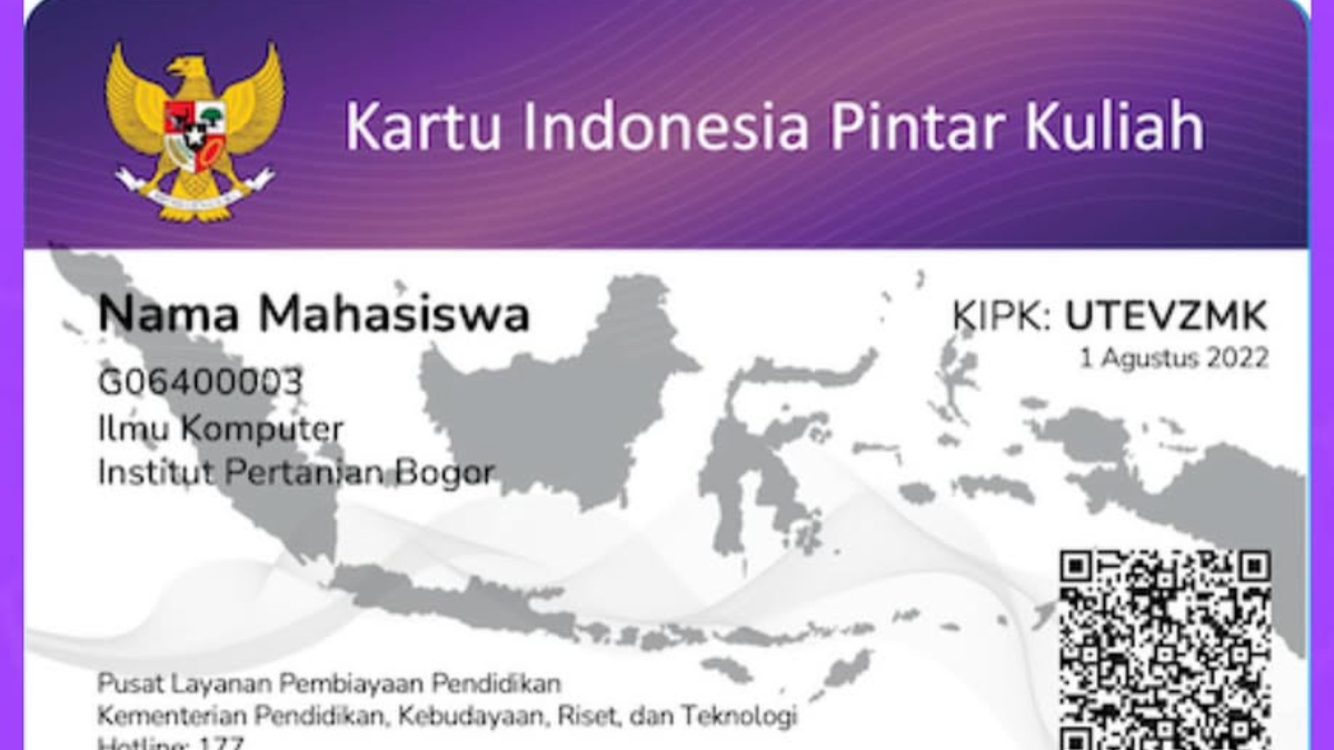 Kartu KIP Kuliah mahasiswa Tahun 2026. 
