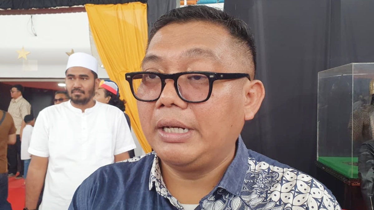 Kepala Dinas Pendidikan (Disdik) Kabupaten Bogor Rusliandy saat menyampaikan keterangan kepada wartawan.
