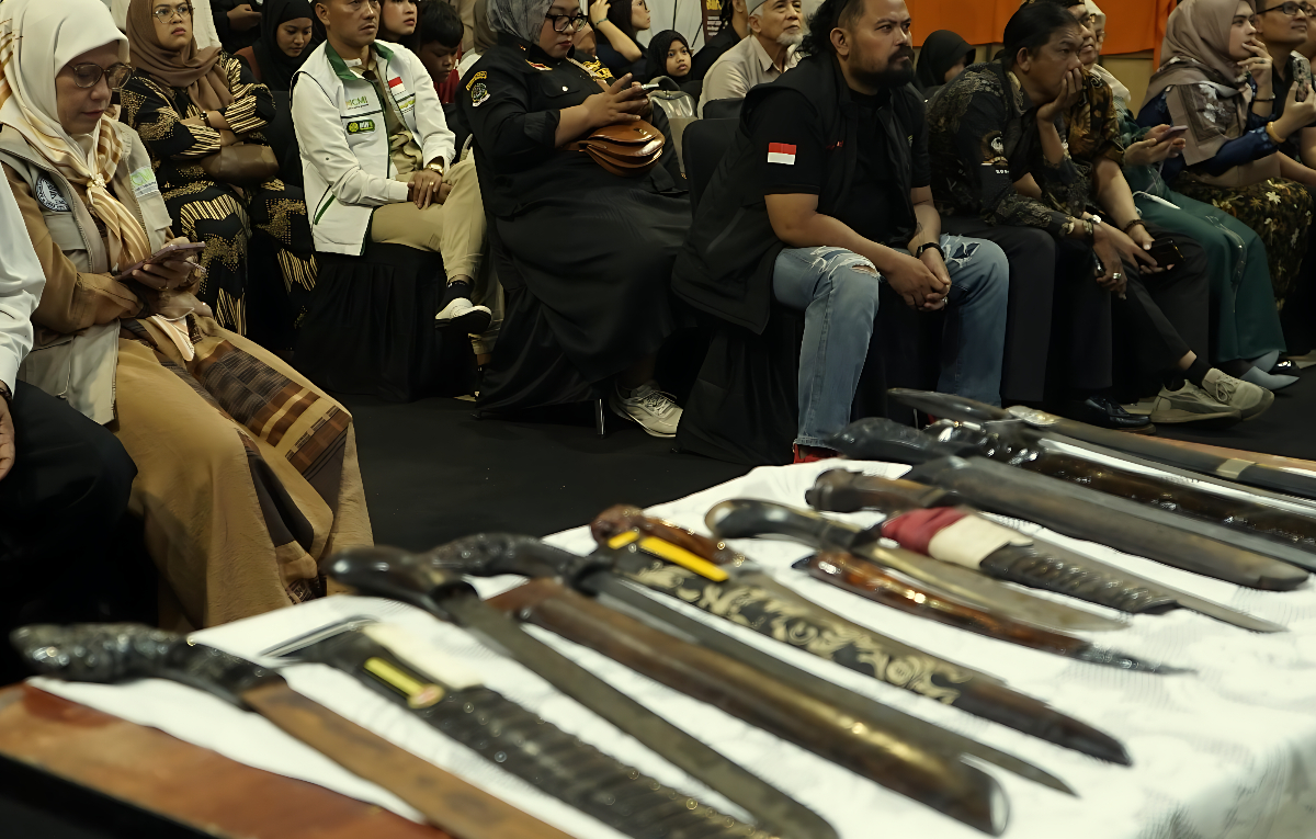 Kegiatan Literasi Golok dan Pusaka Indonesia di Botani Square, Sabtu (21/2/2026),