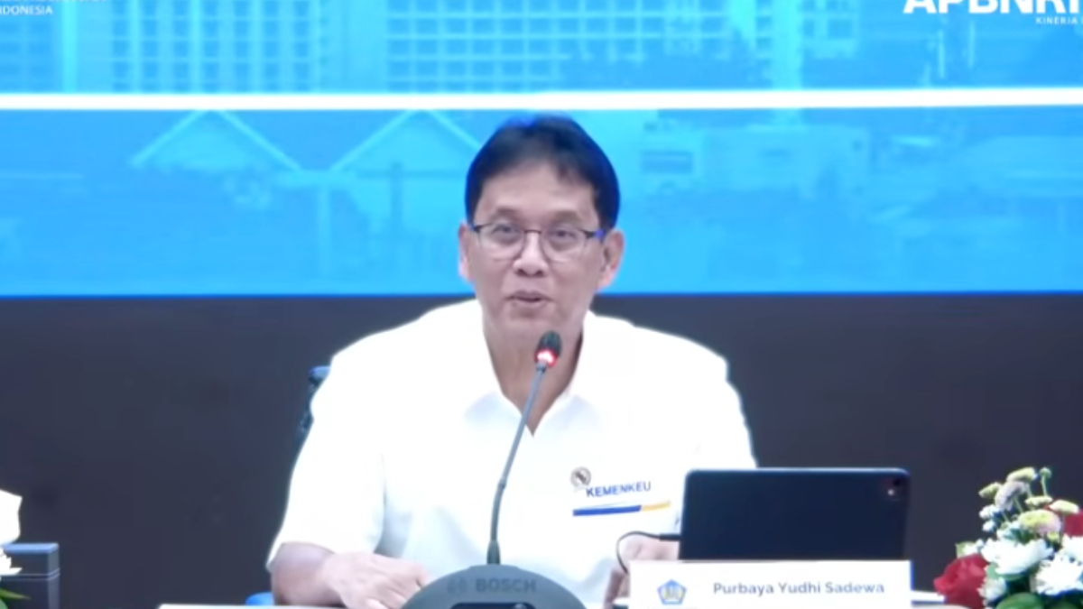 Menteri Keuangan Purbaya Yudhi Sadewa&nbsp;saat konferensi pers APBN KiTa edisi Februari di Jakarta, Senin, 23 Februari 2026.