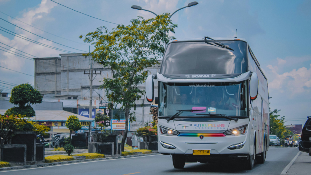Ilustrasi bus yang digunakan untuk program Mudik Gratis Askrindo 2026