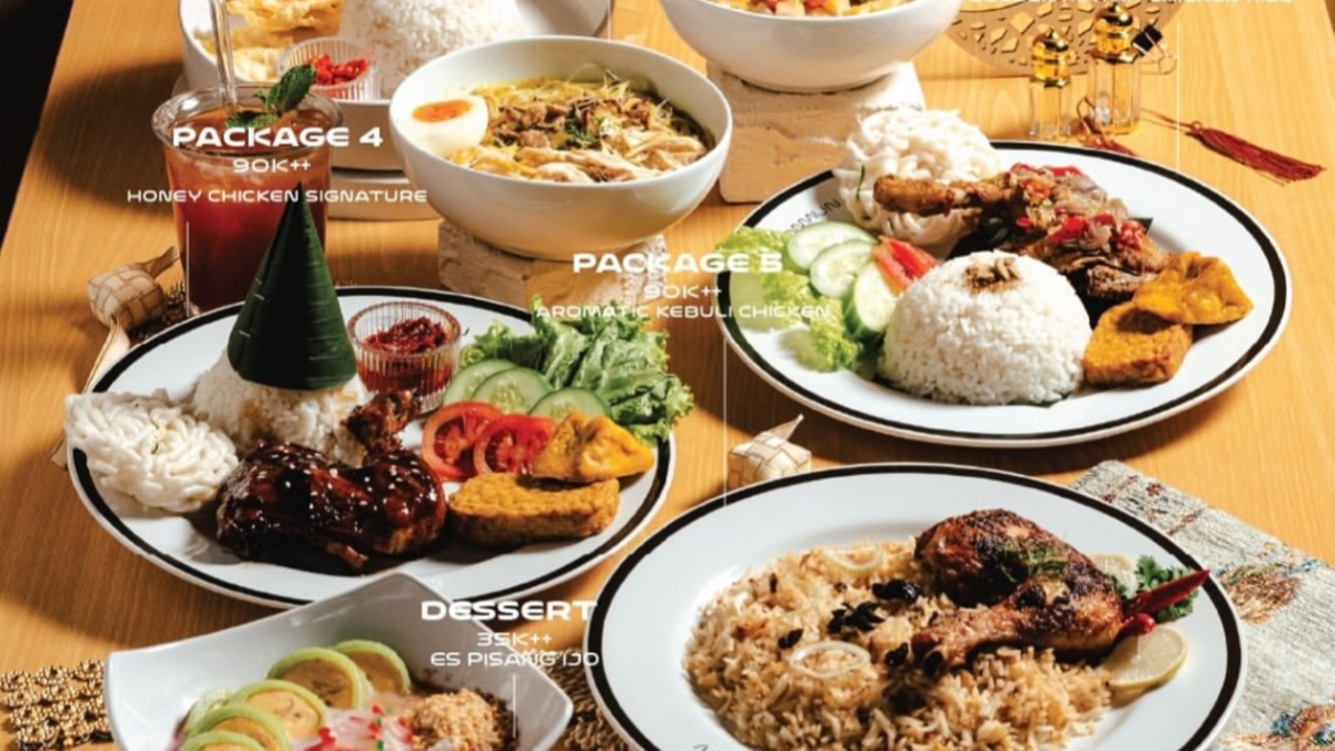 Menu paket berbuka di Kommun Cafe