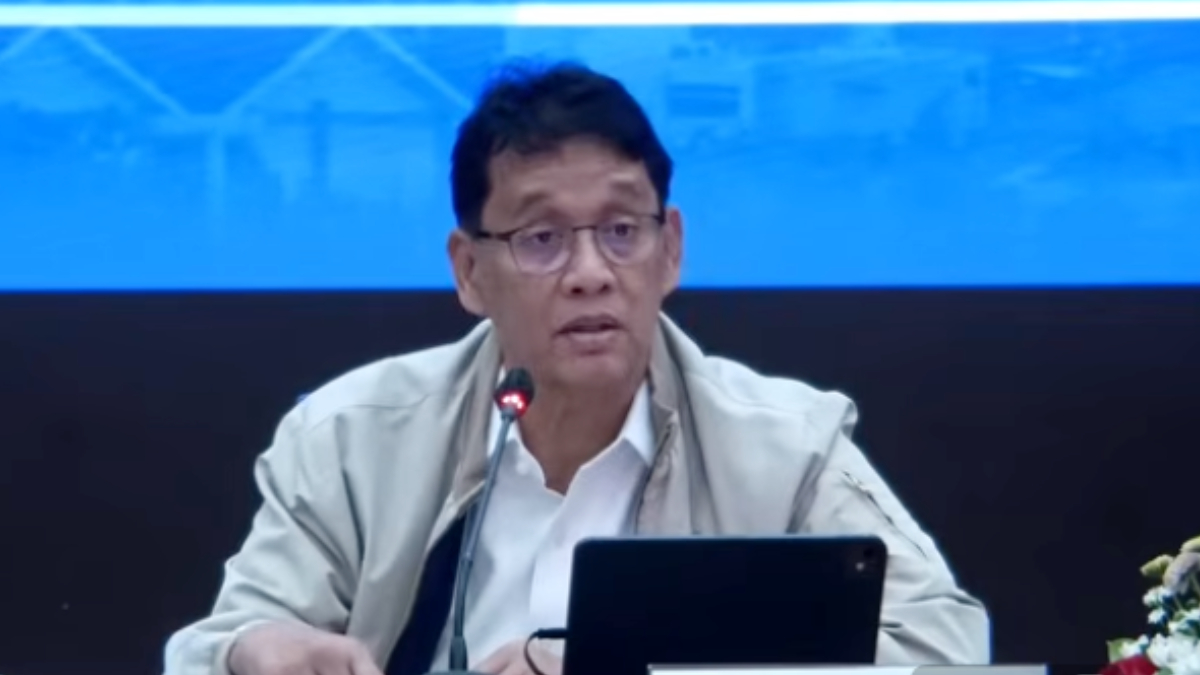 Menteri Keuangan Purbaya Yudhi Sadewa&nbsp;saat konferensi pers APBN KiTa edisi Februari 2026 di Jakarta, Senin, 23 Februari 2026.