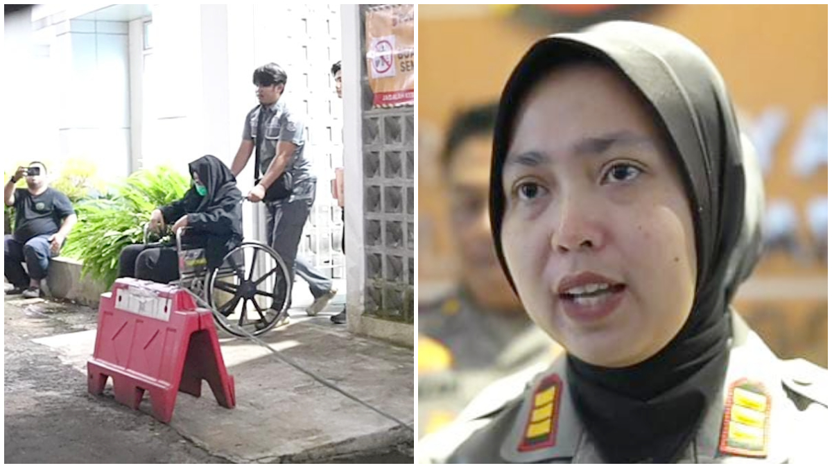Kasat PPA dan PPO Polres Bogor, AKP Silfi Adi Putri saat menyampaikan keterangan. Tersangka saat digiring ke Mapolres Bogor. 