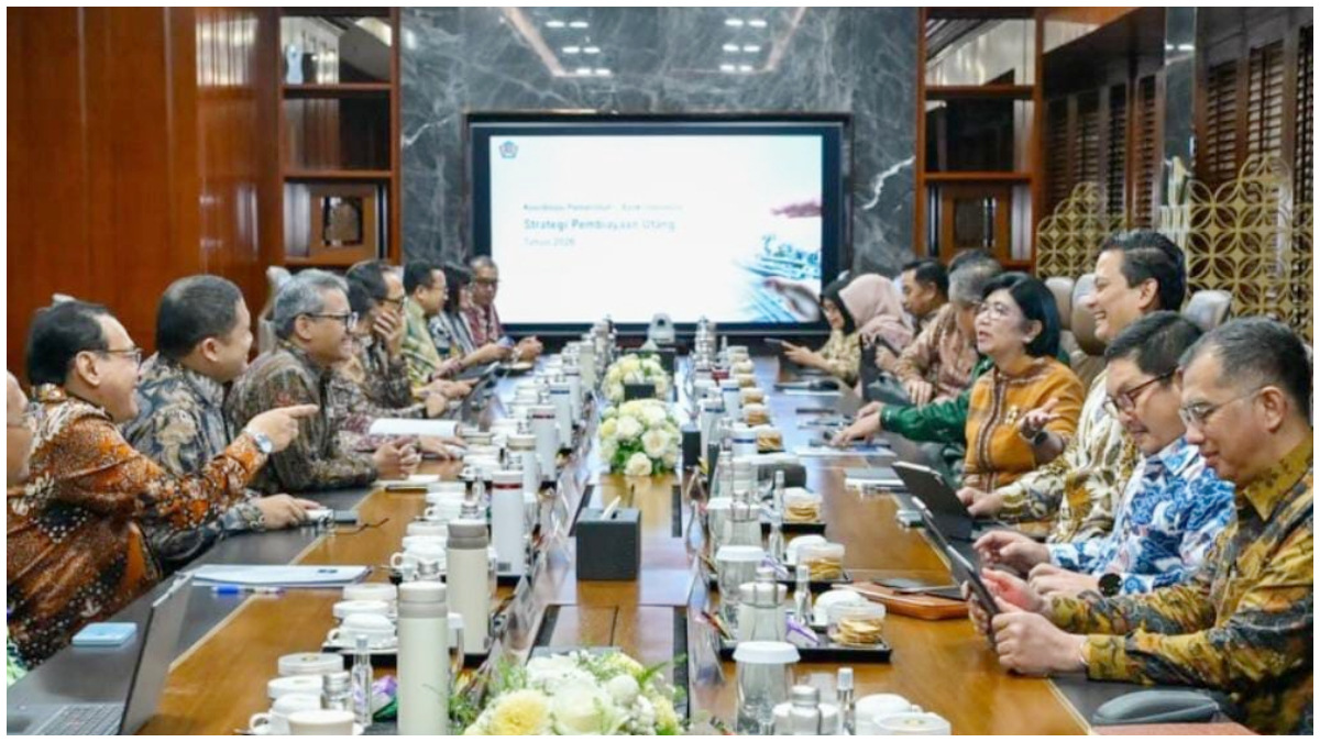 Menteri Keuangan Purbaya Yudhi Sadewa menghadiri Rapat Koordinasi Kebijakan Fiskal dan Moneter Tahun 2026 di Kantor Bank Indonesia, Jakarta. 