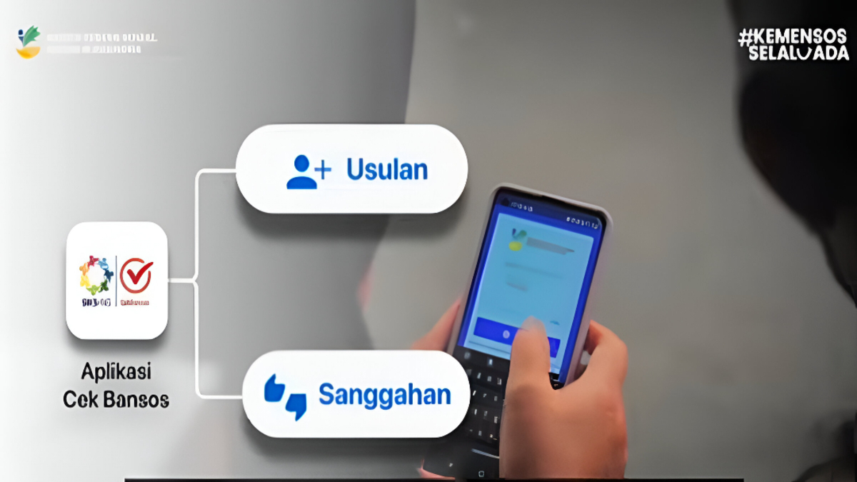 Ilustrasi aplikasi cek bansos