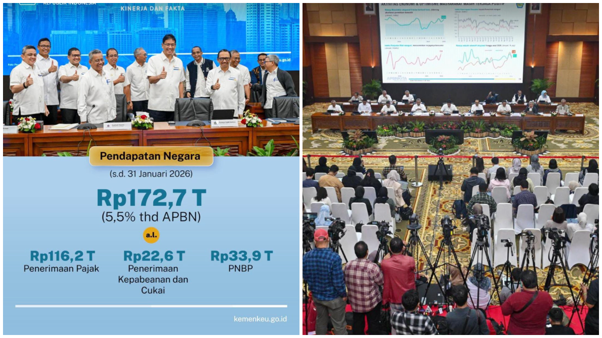 Menkeu Purbaya menyampaikan keterangan pers soal pertumbuhan ekonomi Indonesia. 
