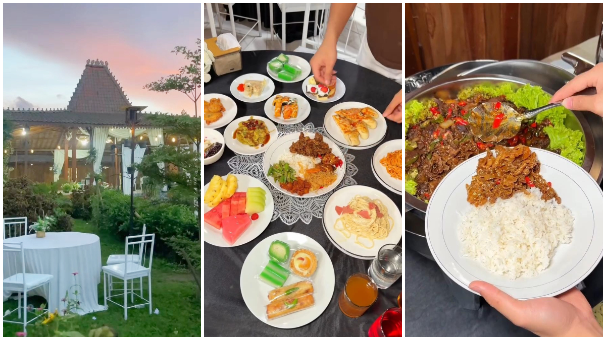 Suasana dan hidangan menu di Elingo Resto Bogor Utara, Kota Bogor. 