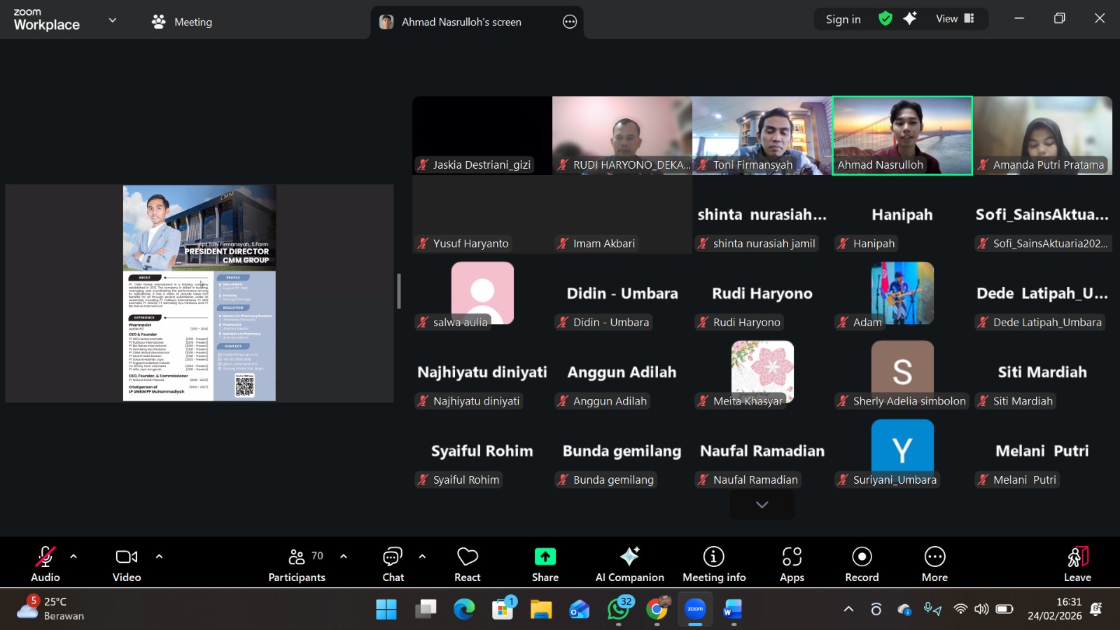 UMBARA menyelenggarakan webinar kewirausahaan  yang berfokus pada bagaimana memulai bisnis dan membesarkannya secara berkelanjutan.