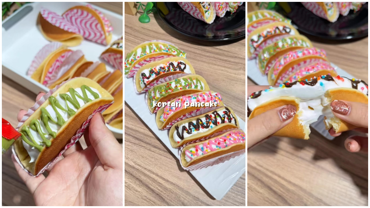 Korean Pancake siap disajikan untuk takjil. 
