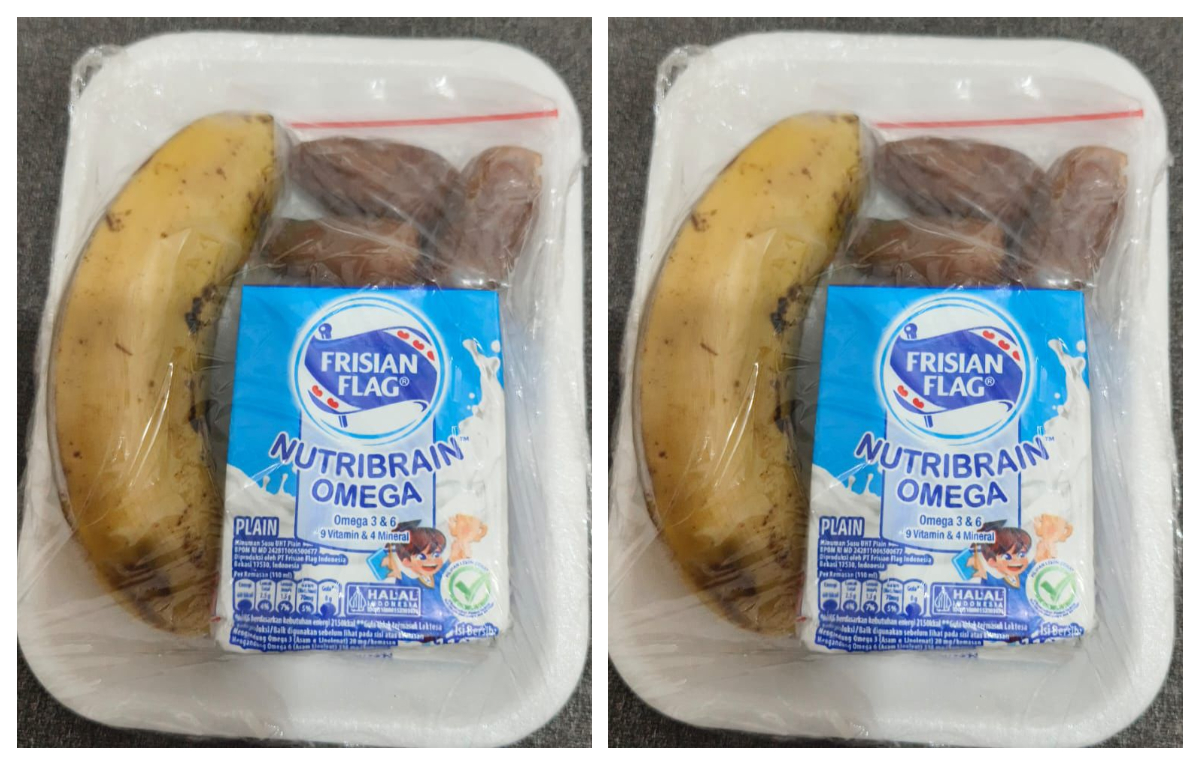 Menu MBG yang diterima siswa di Kota Bogor, selama bulan suci Ramadhan.