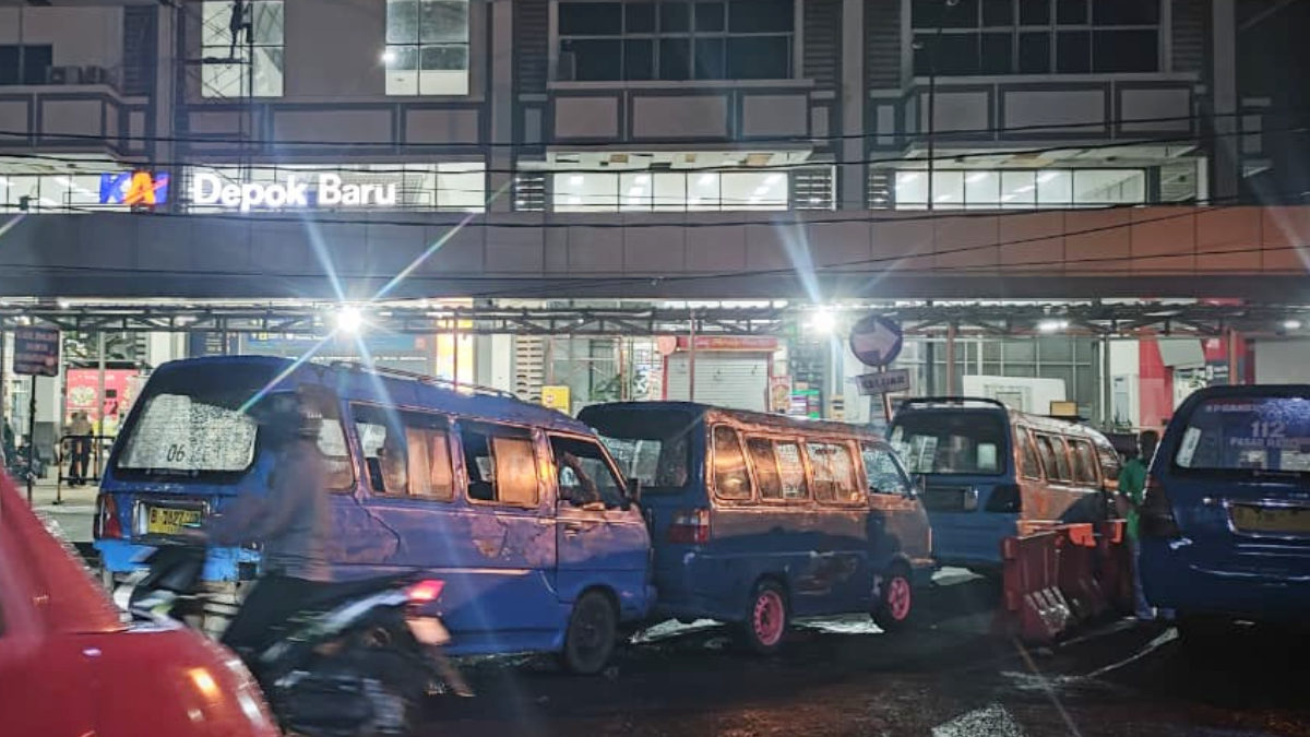 Ilustrasi: Suasana Stasiun Depok Baru. Pelaku diduga mencuri tas penumpang KRL ditangkap di Depok. 