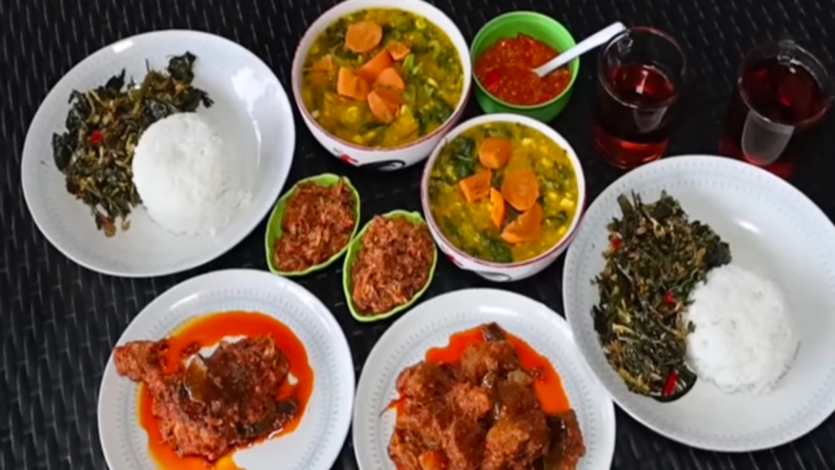 Salah satu menu kuliner di Dapur Mace di Bogor, Jawa Barat. 