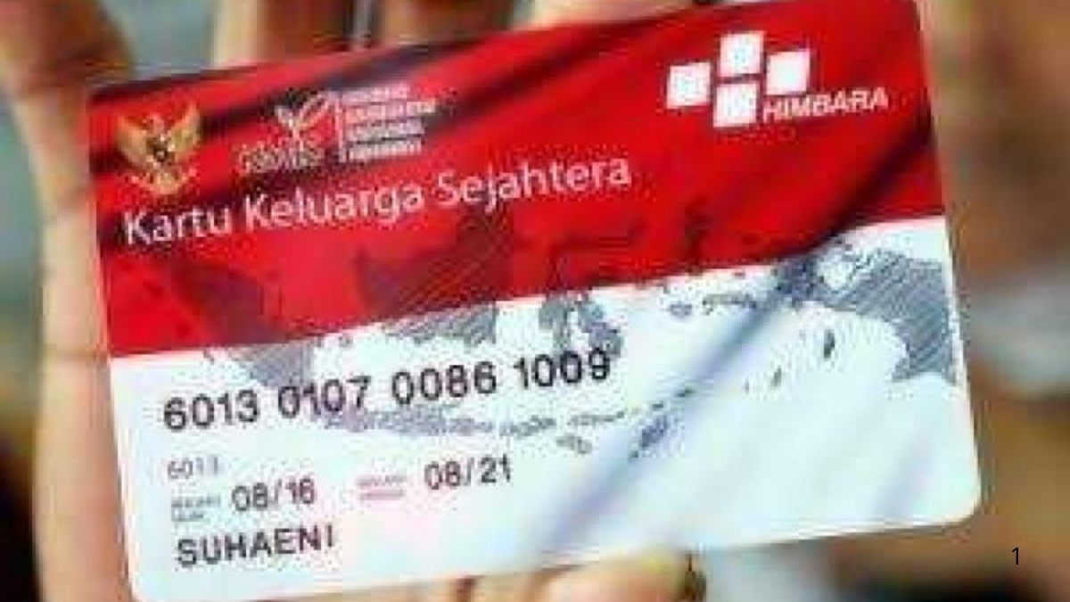 Ilustrasi KKS yang digunakan KPM untuk mencairkan saldo bansos.