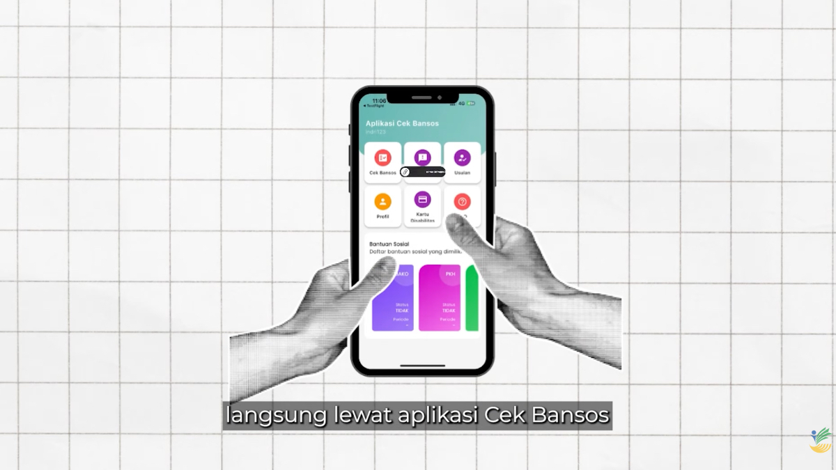 Ilustrasi. Pemeriksaan jadwal penyaluran bansos PKH dan BPNT.