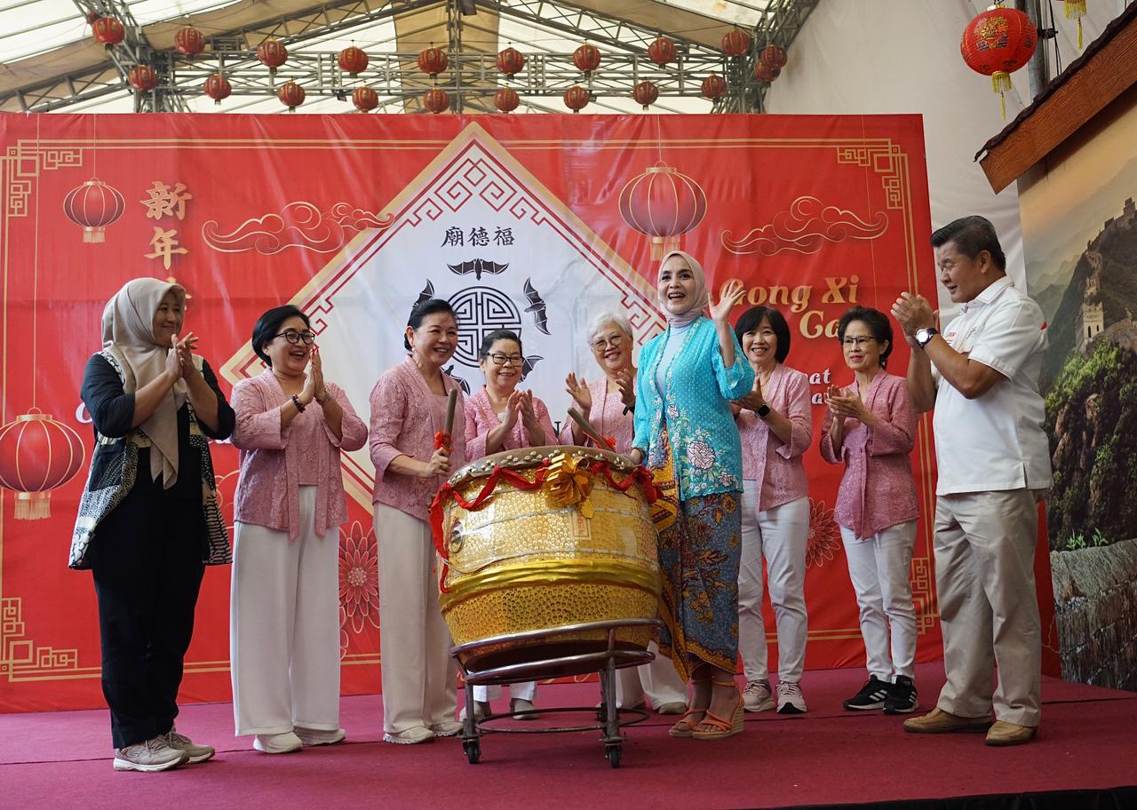 Bazaar Rakyat BSF CGM 2026 yang berlangsung di halaman Vihara Dhanagun, Jalan Babakan Pasar, Kota Bogor, Jumat 27 Februari 2026.