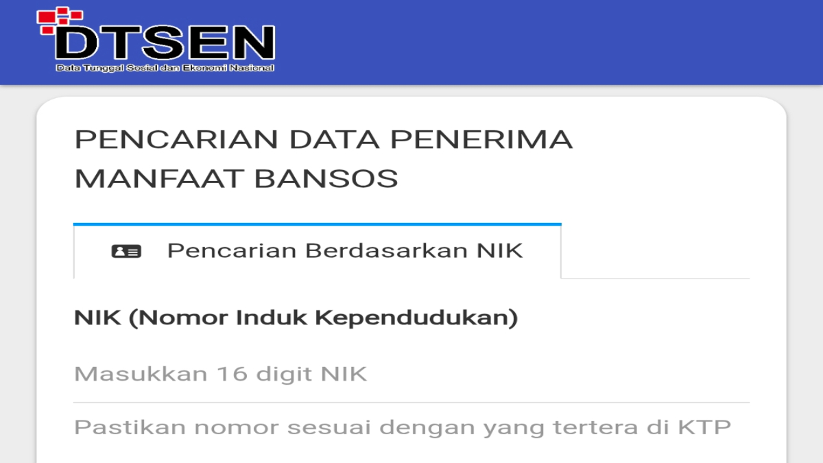Ilustrasi pengecekan bansos melalui laman resmi Kemensos.
