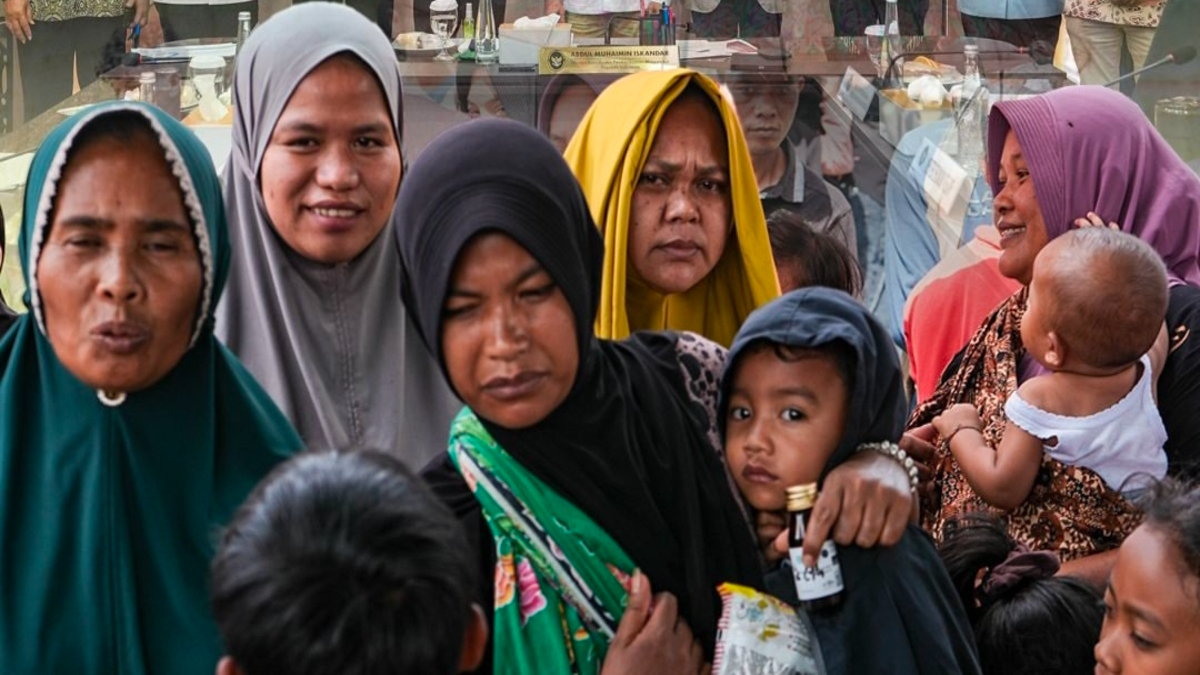 Ilustrasi KPM bansos. 