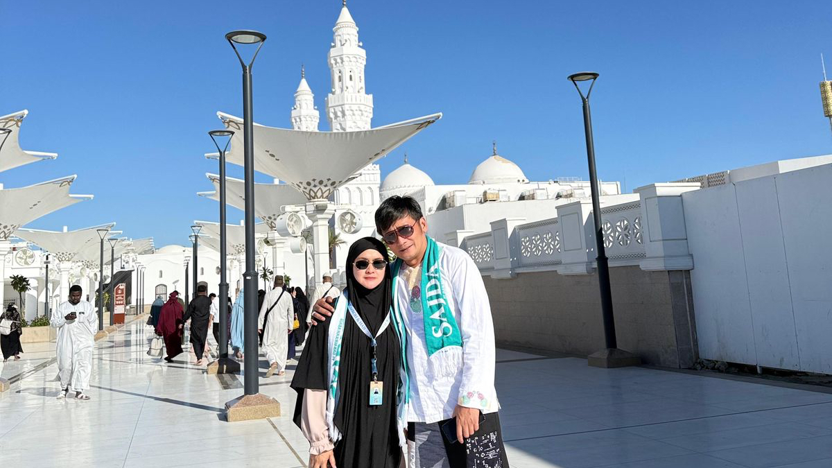 Jamaah umroh asal Bogor yang ada di Madinah.